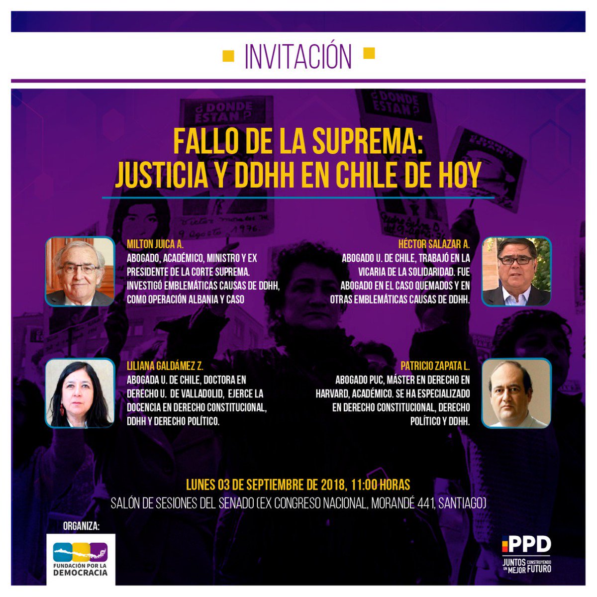 ¡Debate! Fallo de la Suprema: Justicia y DDHH en el Chile de hoy